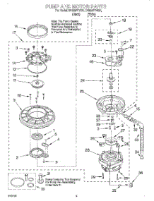 04 - Pump And Motor parts for Whirlpool Dishwasher DU929PFGQ1 from AppliancePartsPros.com