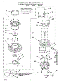 04 - Pump And Motor parts for Whirlpool Dishwasher DU910PFGB1 from AppliancePartsPros.com