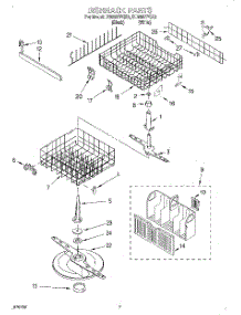 05 - Dishrack parts for Whirlpool Dishwasher DU929PFGQ2 from AppliancePartsPros.com