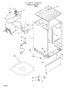 06 - Cabinet parts for Whirlpool Dishwasher DP920PFGY3 from AppliancePartsPros.com
