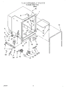 03 - Tub Assembly parts for Whirlpool Dishwasher DP920PFGQ2 from AppliancePartsPros.com