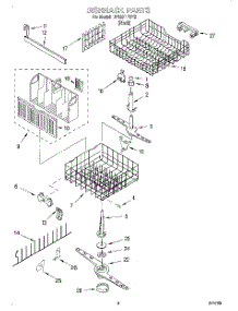 04 - Dishrack parts for Whirlpool Dishwasher DP920PFGY2 from AppliancePartsPros.com