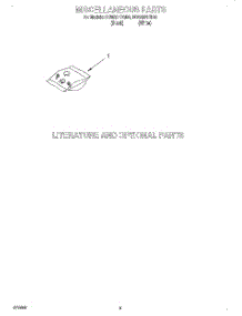 06 - Miscellaneous, Lit / Optional parts for Whirlpool Dishwasher DU929PFGQ0 from AppliancePartsPros.com