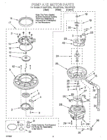 04 - Pump And Motor parts for Whirlpool Dishwasher DU910PFGB0 from AppliancePartsPros.com