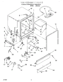 03 - Tub Assembly parts for Whirlpool Dishwasher DU840DWGZ0 from AppliancePartsPros.com