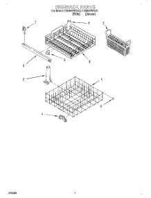 06 - Dishrack parts for Whirlpool Dishwasher DU840DWGQ0 from AppliancePartsPros.com
