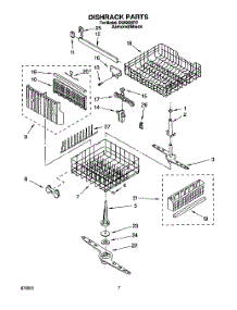 05 - Dishrack, Lit\Optional parts for Whirlpool Dishwasher DU8900XY2 from AppliancePartsPros.com