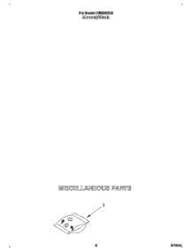 06 - Miscellaneous parts for Whirlpool Dishwasher DU8500XX4 from AppliancePartsPros.com