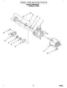 05 - Pump And Motor parts for Whirlpool Dishwasher DU840CWDQ2 from AppliancePartsPros.com
