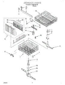 05 - Dishrack parts for Whirlpool Dishwasher DU935QWDB0 from AppliancePartsPros.com