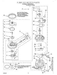 04 - Pump And Motor parts for Whirlpool Dishwasher DU935QWDQ0 from AppliancePartsPros.com