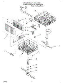 05 - Dishrack parts for Whirlpool Dishwasher DU935QWDQ5 from AppliancePartsPros.com