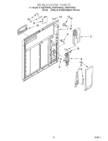 02 - Inner Door parts for Whirlpool Dishwasher DU940QWDQ4 from AppliancePartsPros.com