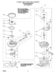 04 - Pump And Motor parts for Whirlpool Dishwasher DP8700XYN3 from AppliancePartsPros.com