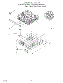06 - Dishrack parts for Whirlpool Dishwasher DU810CWDZ5 from AppliancePartsPros.com
