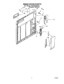 02 - Inner Door parts for Whirlpool Dishwasher DU940QWDZ3 from AppliancePartsPros.com