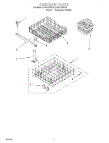 06 - Dishrack parts for Whirlpool Dishwasher DU810CWDB4 from AppliancePartsPros.com