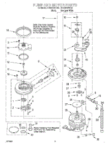 04 - Pump And Motor parts for Whirlpool Dishwasher DU930QWDQ5 from AppliancePartsPros.com
