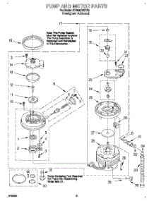 04 - Pump And Motor parts for Whirlpool Dishwasher DU940QWDZ0 from AppliancePartsPros.com