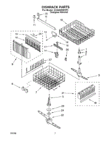 05 - Dishrack, Lit / Optional parts for Whirlpool Dishwasher DU940QWDZ3 from AppliancePartsPros.com