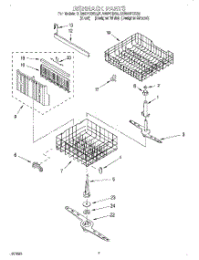 05 - Dishrack parts for Whirlpool Dishwasher DU900PCDQ5 from AppliancePartsPros.com