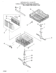 05 - Dishrack parts for Whirlpool Dishwasher DU900PCDZ4 from AppliancePartsPros.com