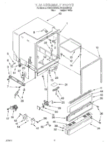 03 - Tub Assembly parts for Whirlpool Dishwasher DU920QWDQ4 from AppliancePartsPros.com
