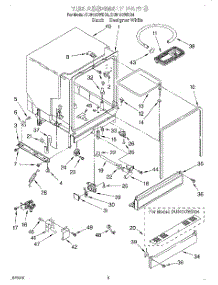 03 - Tub Assembly parts for Whirlpool Dishwasher DU810CWDQ4 from AppliancePartsPros.com