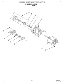 05 - Pump And Motor parts for Whirlpool Dishwasher DU810CWDQ0 from AppliancePartsPros.com