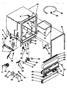Tub Assembly parts for Whirlpool Dishwasher DU8700X4 from AppliancePartsPros.com