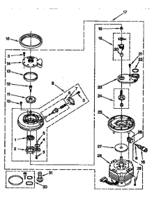 Pump And Motor parts for Whirlpool Dishwasher DU8700X4 from AppliancePartsPros.com