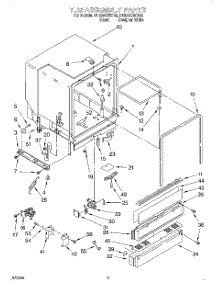 03 - Tub Assembly parts for Whirlpool Dishwasher DU920QWDB5 from AppliancePartsPros.com