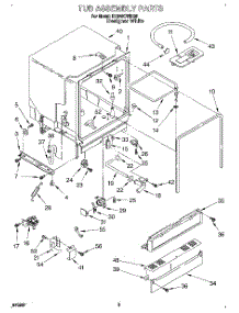 03 - Tub Assembly parts for Whirlpool Dishwasher DU840CWDQ0 from AppliancePartsPros.com