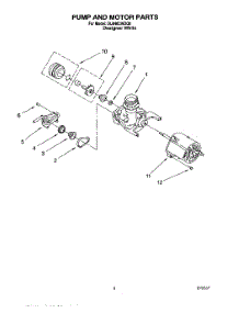 05 - Pump And Motor parts for Whirlpool Dishwasher DU840CWDQ0 from AppliancePartsPros.com