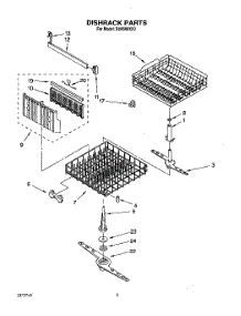 06 - Dishrack, Lit / Optional parts for Whirlpool Dishwasher DU8500XX3 from AppliancePartsPros.com