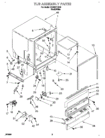03 - Tub Assembly parts for Whirlpool Dishwasher DU900PCDQ0 from AppliancePartsPros.com