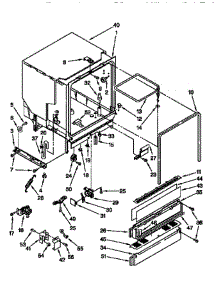 Tub Asm parts for Whirlpool Dishwasher DU9800XB0 from AppliancePartsPros.com