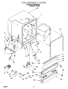 03 - Tub Assembly parts for Whirlpool Dishwasher DU920QWDQ2 from AppliancePartsPros.com