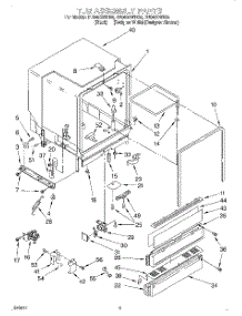 03 - Tub Assembly parts for Whirlpool Dishwasher DU940QWDB4 from AppliancePartsPros.com