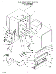 03 - Tub Assembly parts for Whirlpool Dishwasher DU940QWDQ2 from AppliancePartsPros.com