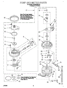 04 - Pump And Motor parts for Whirlpool Dishwasher DU940QWDQ3 from AppliancePartsPros.com