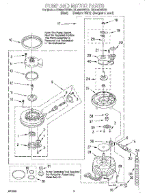 04 - Pump And Motor parts for Whirlpool Dishwasher DU940QWDZ5 from AppliancePartsPros.com