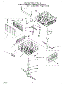 05 - Dishrack parts for Whirlpool Dishwasher DU940QWDZ5 from AppliancePartsPros.com