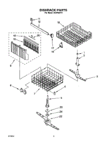 06 - Dishrack, Lit / Optional parts for Whirlpool Dishwasher DU8700XY2 from AppliancePartsPros.com