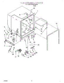 03 - Tub Assembly parts for Whirlpool Dishwasher DP920QWDB5 from AppliancePartsPros.com