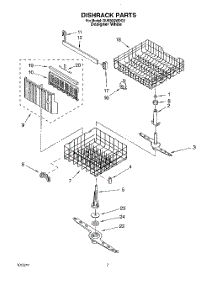 05 - Dishrack parts for Whirlpool Dishwasher DU920QWDQ3 from AppliancePartsPros.com