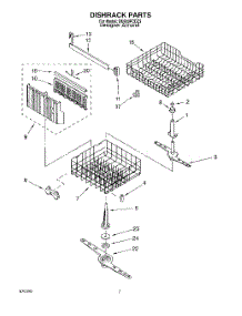 05 - Dishrack, Lit / Optional parts for Whirlpool Dishwasher DU900PCDZ3 from AppliancePartsPros.com