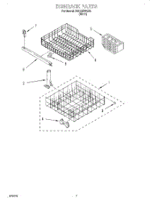 06 - Dishrack parts for Whirlpool Dishwasher DU810DWGX0 from AppliancePartsPros.com