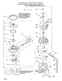 04 - Pump And Motor parts for Whirlpool Dishwasher DU900PCDQ4 from AppliancePartsPros.com