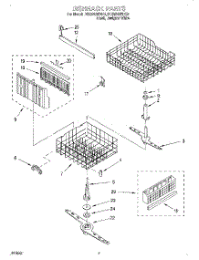 05 - Dishrack parts for Whirlpool Dishwasher DU929QWDQ0 from AppliancePartsPros.com